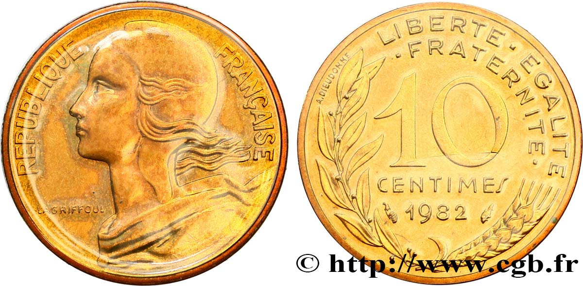 10 centimes Marianne 1982 Pessac F.144/22 FDC 