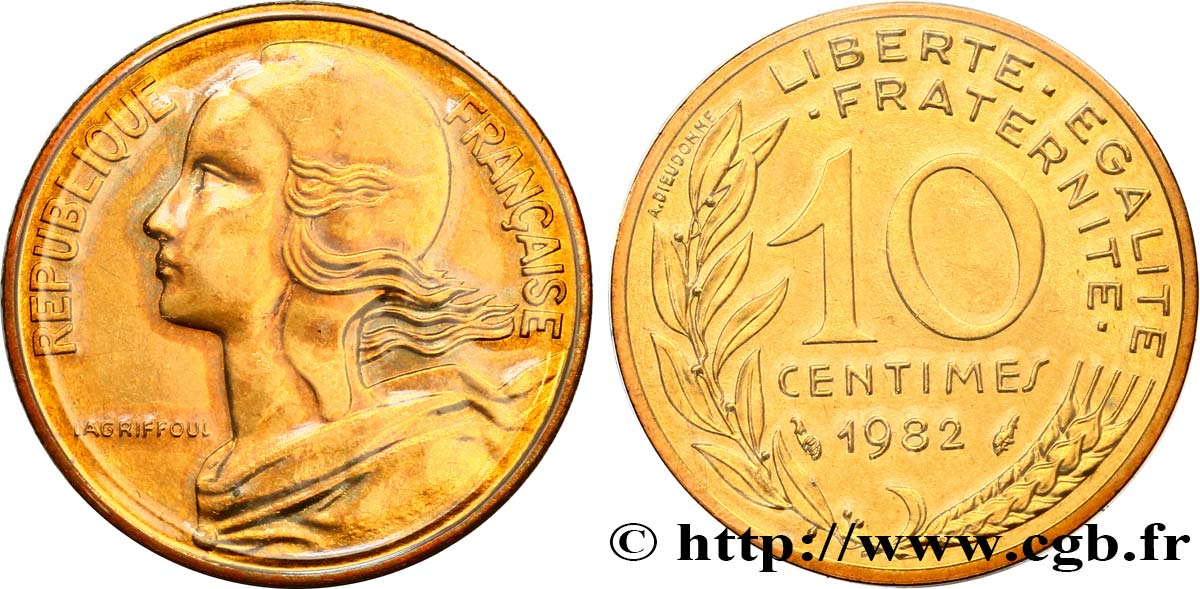 10 centimes Marianne 1982 Pessac F.144/22 ST 