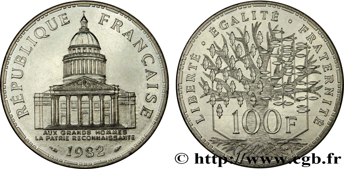 100 francs Panthéon 1982  F.451/2 FDC 