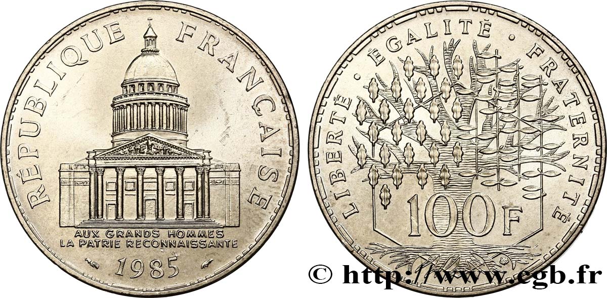 100 francs Panthéon 1985  F.451/5 SUP62 