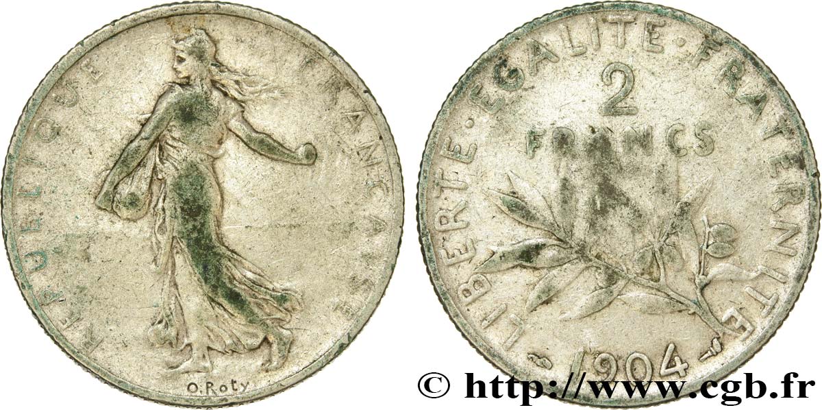 2 francs Semeuse 1904  F.266/8 B12 