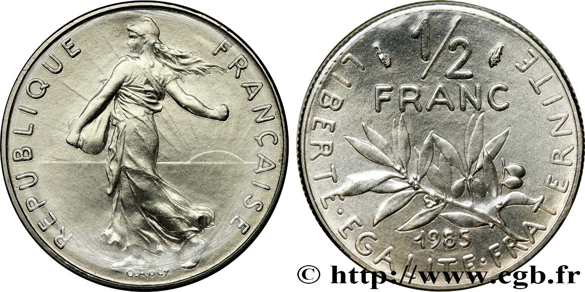 1/2 franc Semeuse 1985 Pessac F.198/24 MS 