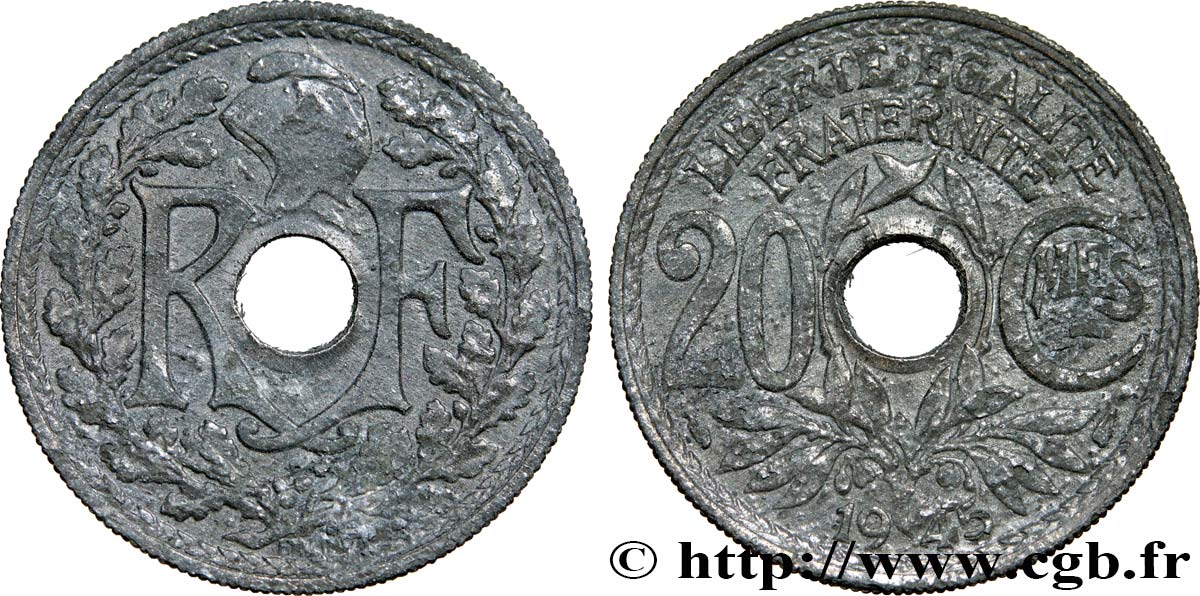 20 centimes Lindauer 1945  F.155/2 F15 