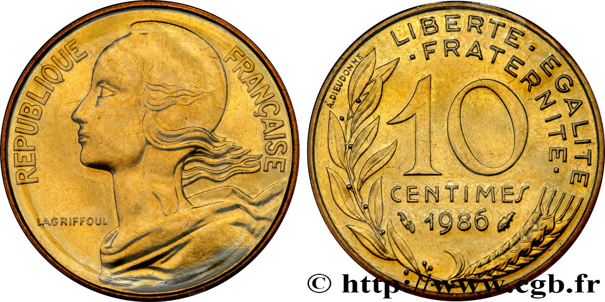 10 centimes Marianne 1986 Pessac F.144/26 MS 