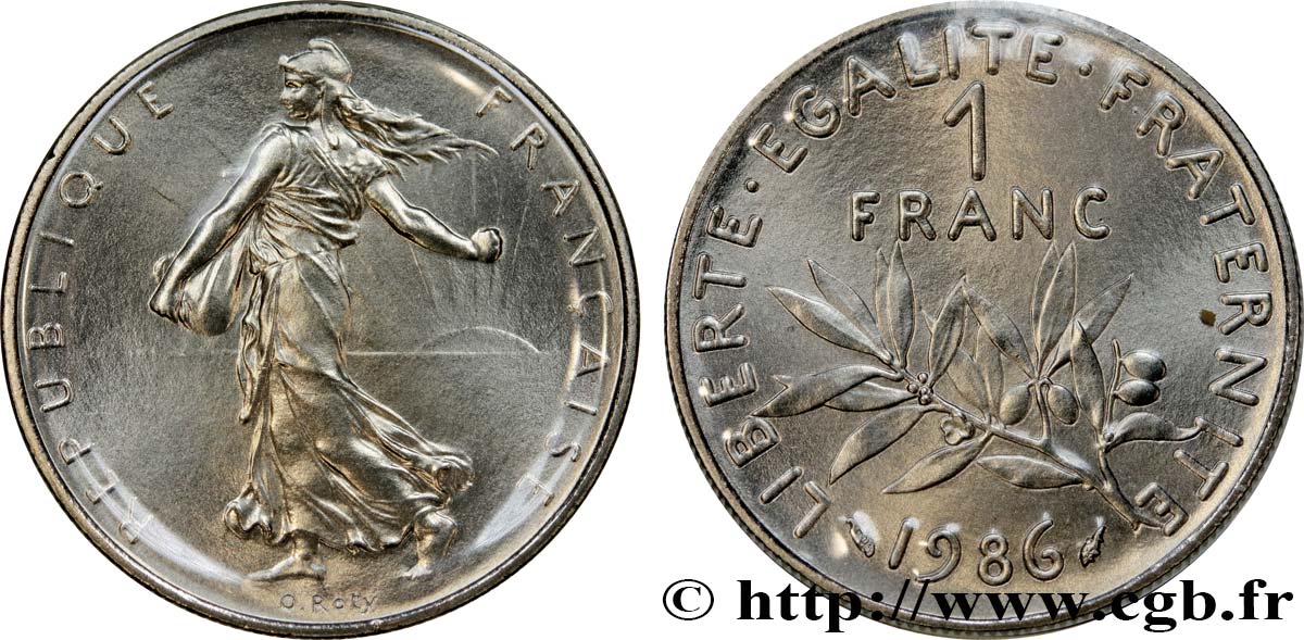 1 franc Semeuse, nickel 1986 Pessac F.226/31 MS 