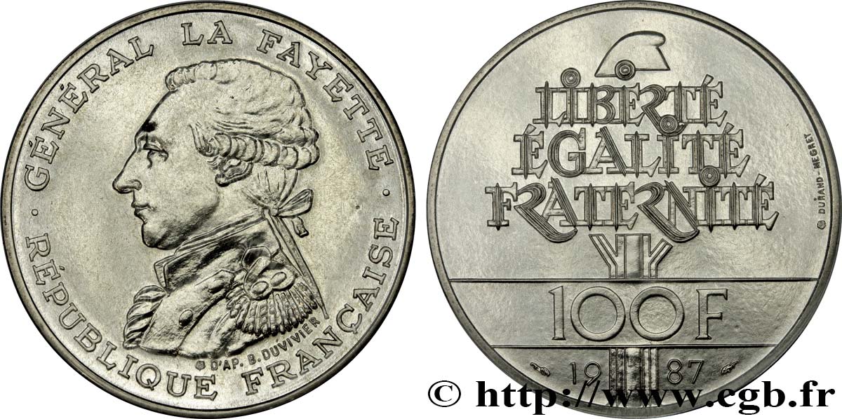 100 francs Égalité - La Fayette 1987  F.455/2 ST 