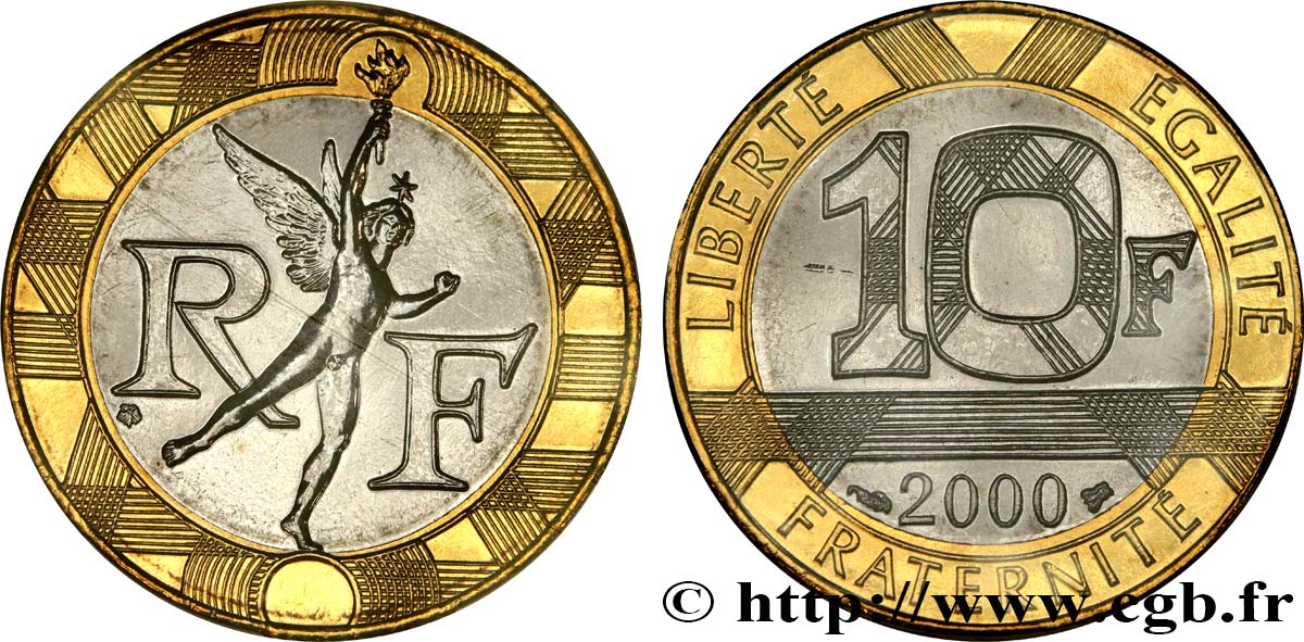 10 francs Génie de la Bastille 2000 Pessac F.375/17 FDC 