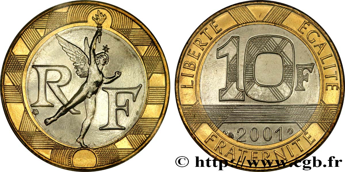 10 francs Génie de la Bastille 2001 Pessac F.375/18 FDC 