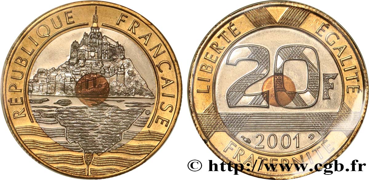 20 francs Mont Saint-Michel 2001 Pessac F.403/17 ST 