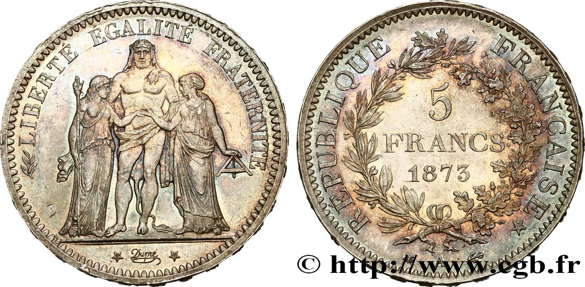 5 francs Hercule 1873 Paris F.334/9 SC64 
