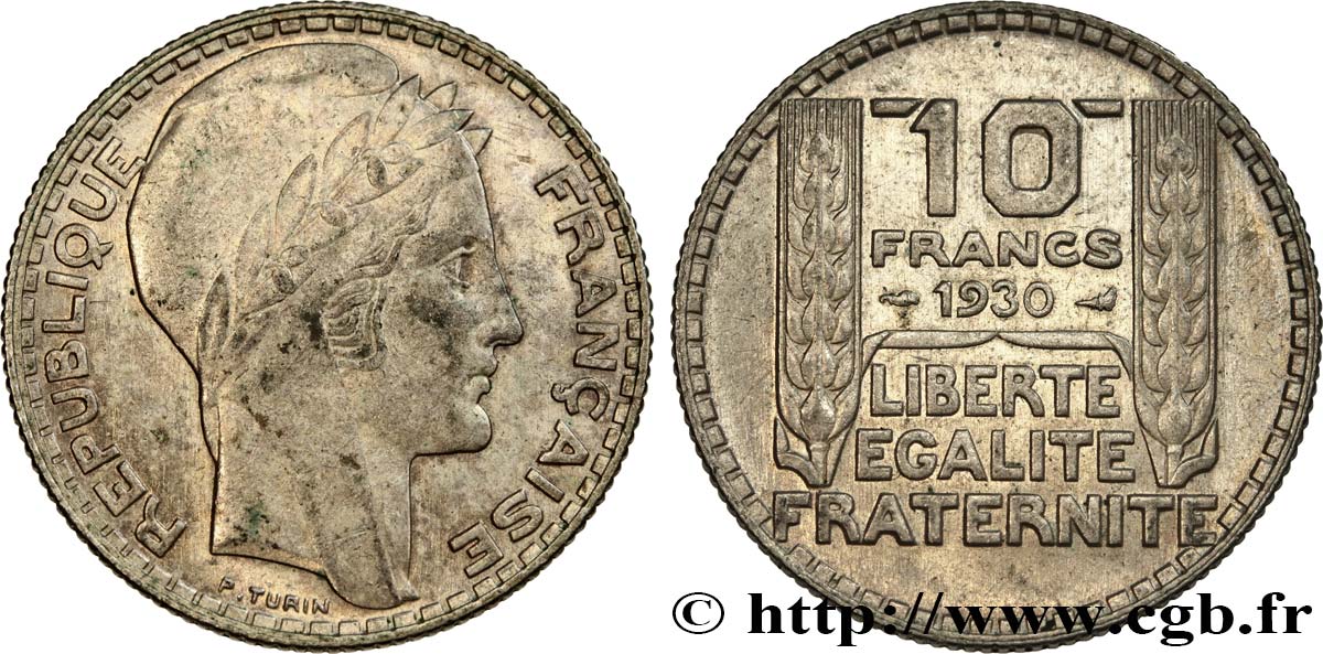 10 francs Turin 1930  F.360/3 SS50 
