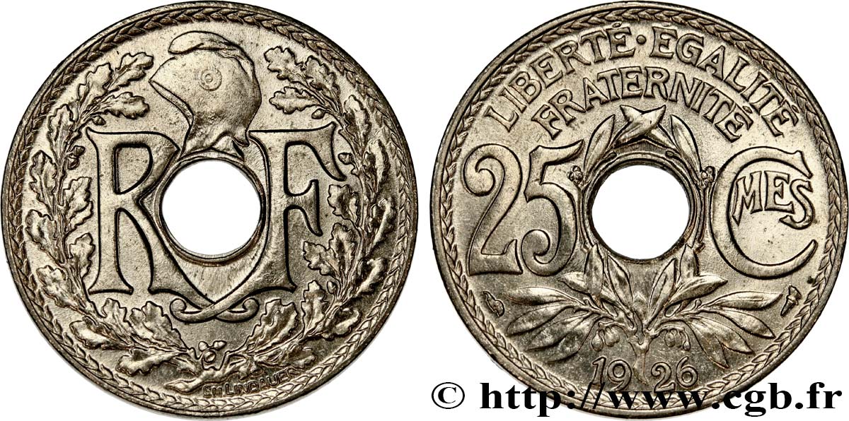 25 centimes Lindauer 1926  F.171/10 fST63 