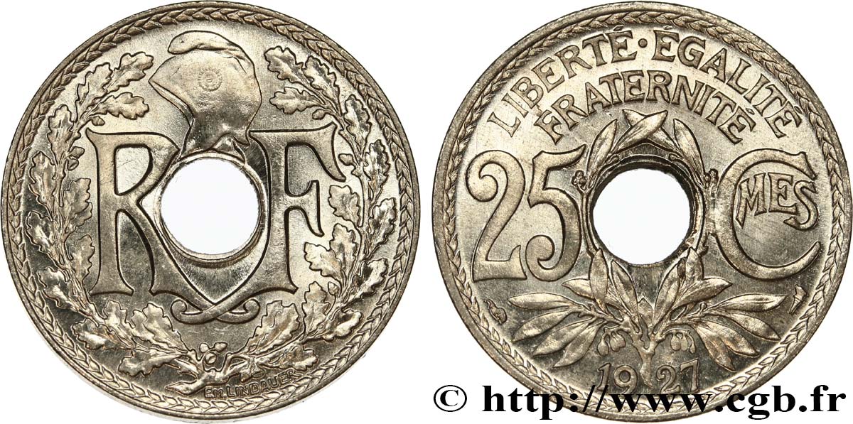 25 centimes Lindauer 1927  F.171/11 SPL64 