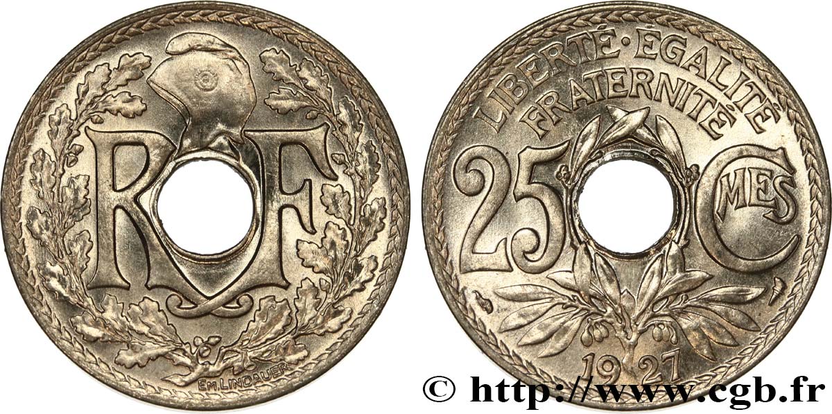 25 centimes Lindauer 1927  F.171/11 FDC65 