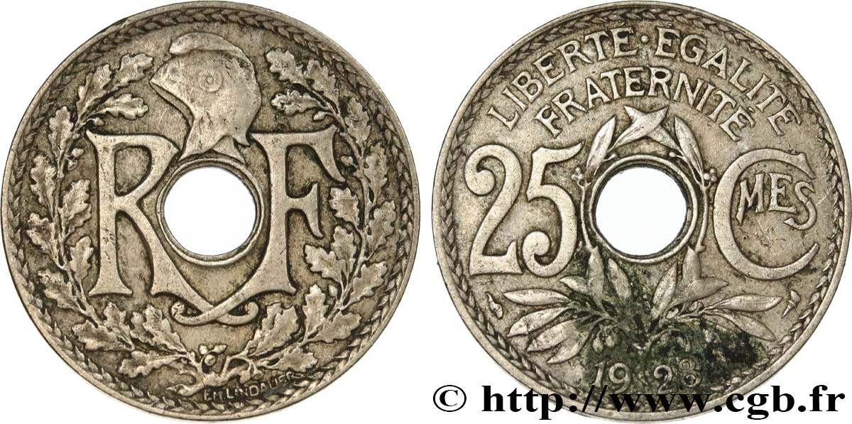 25 centimes Lindauer 1928  F.171/12 VF35 