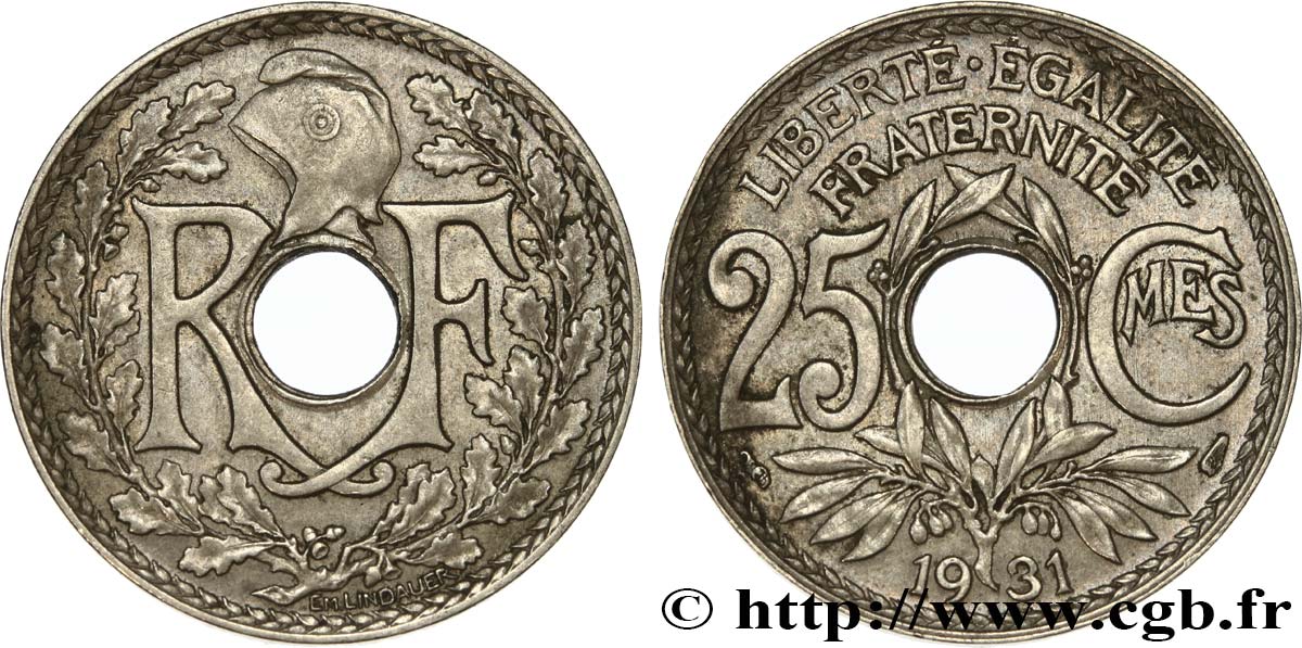 25 centimes Lindauer  1931  F.171/15 XF48 
