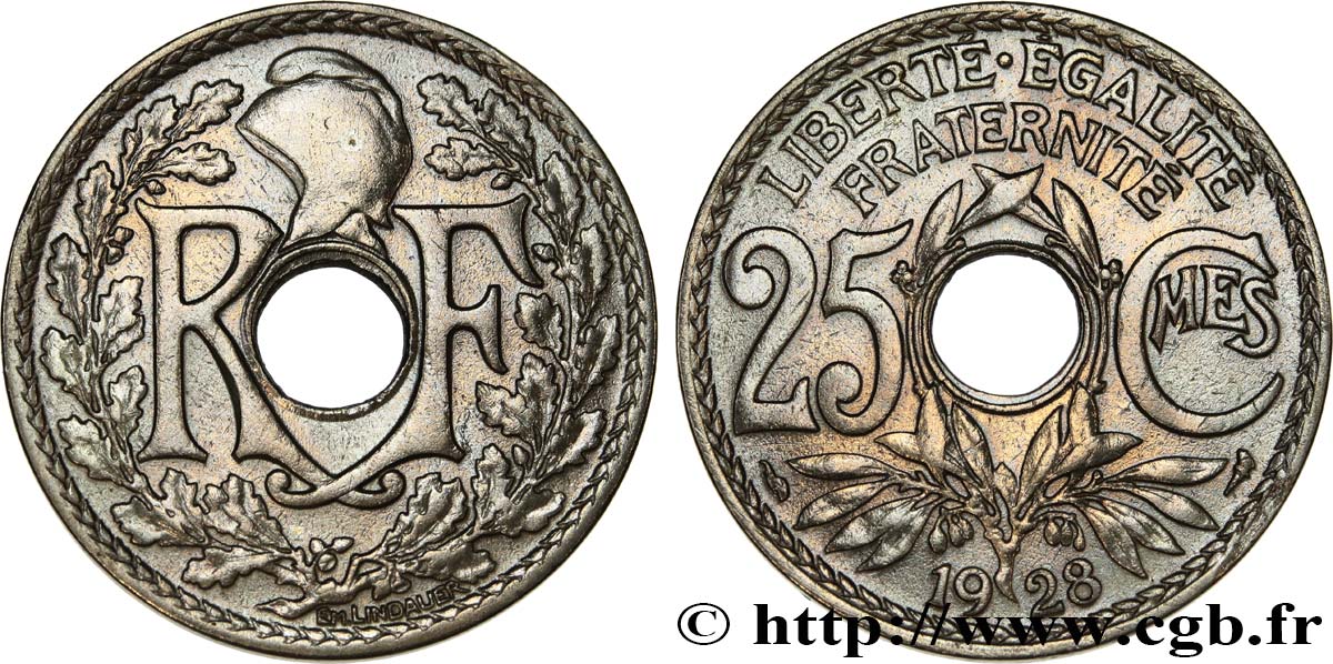 25 centimes Lindauer 1928  F.171/12 BB 