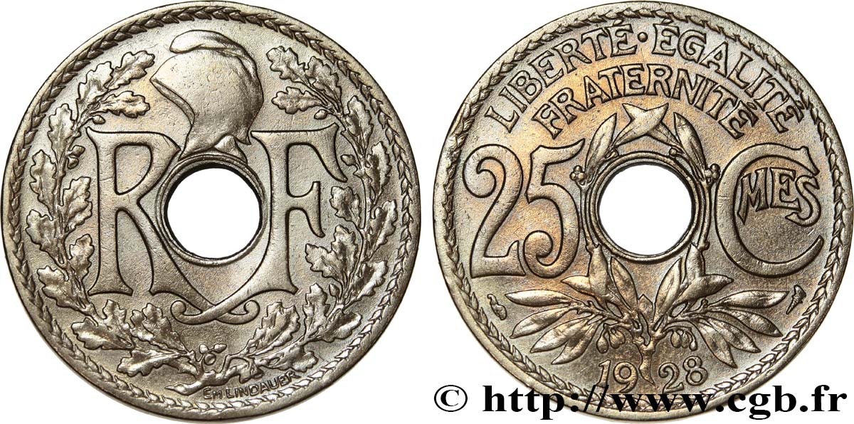 25 centimes Lindauer 1928  F.171/12 TTB 