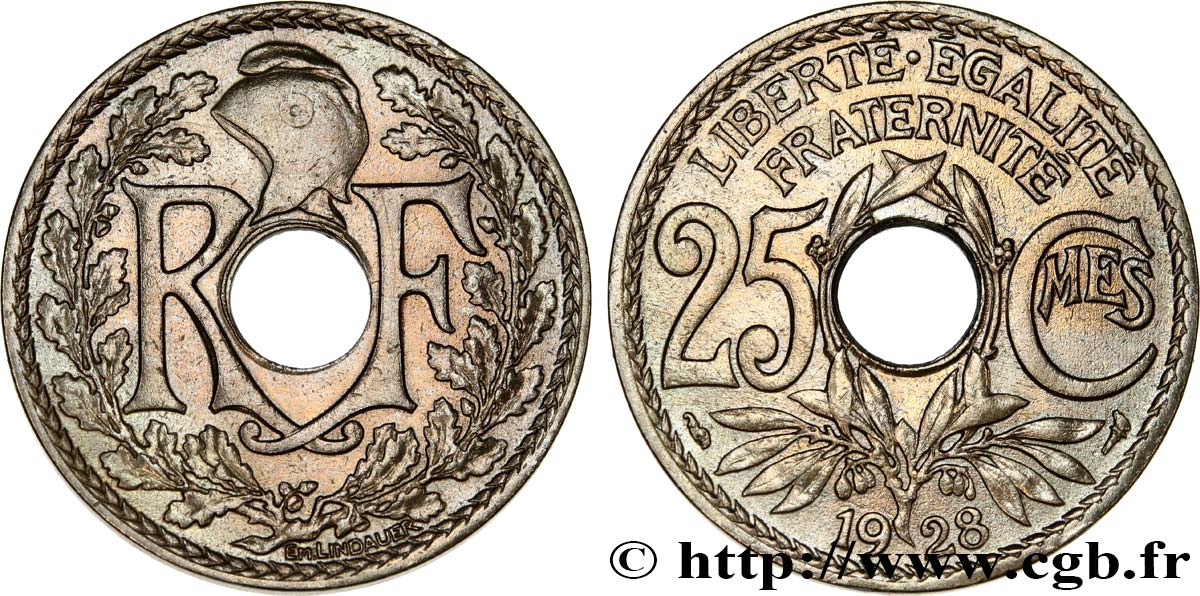 25 centimes Lindauer 1928  F.171/12 AU 
