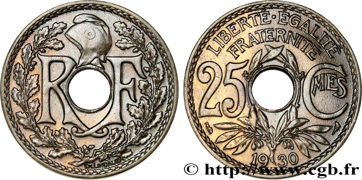 25 centimes Lindauer 1930  F.171/14 q.SPL 