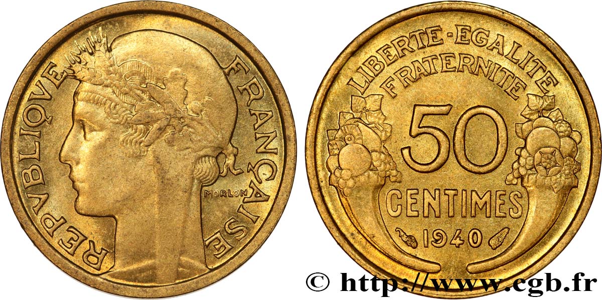 50 centimes Morlon 1940  F.192/17 SUP62 