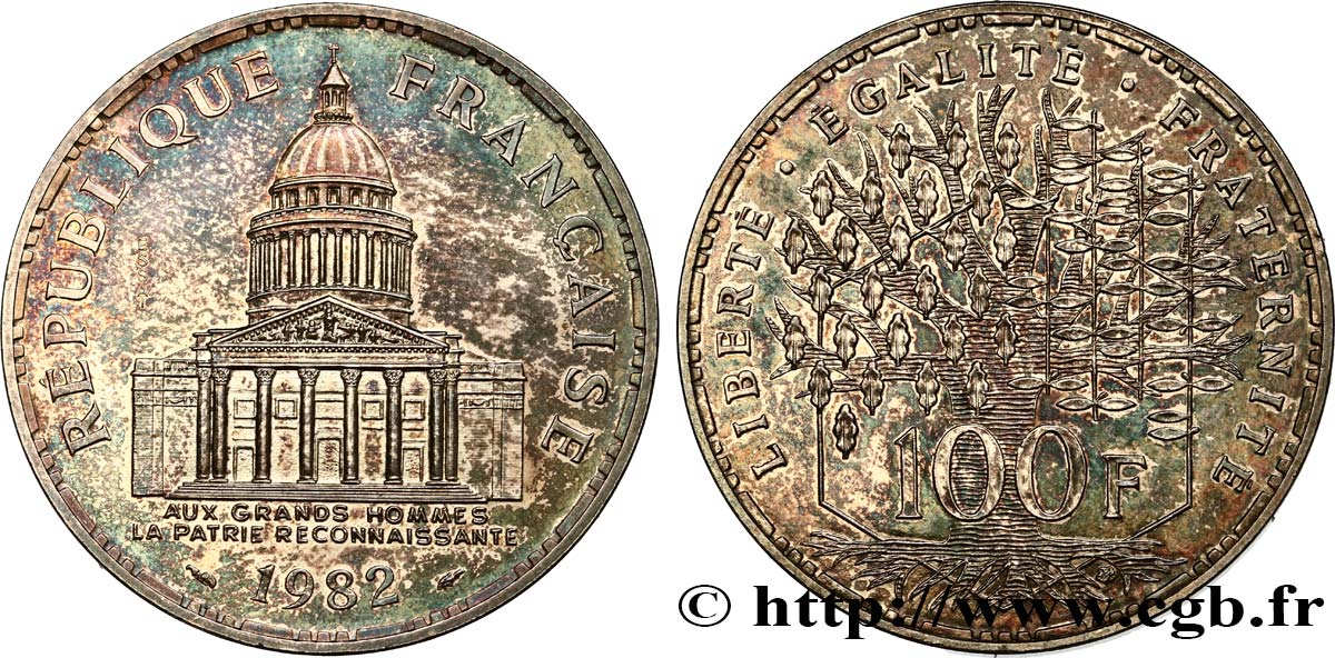Essai de 100 francs Panthéon 1982 Pessac F.451/1 VZ62 