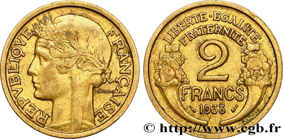 2 francs Morlon 1938  F.268/11 SS48 