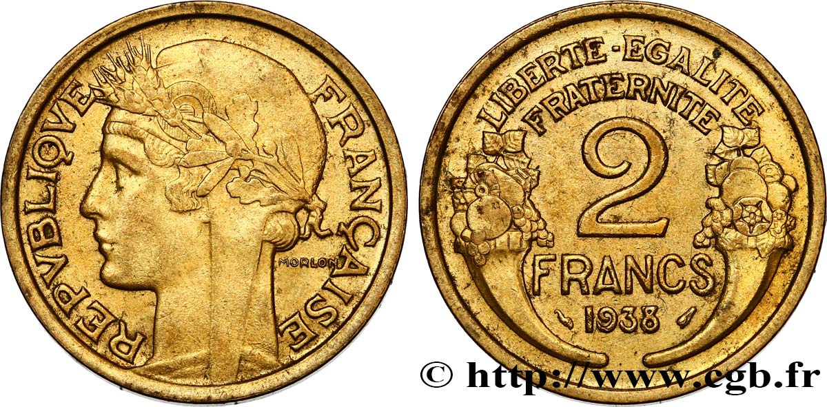 2 francs Morlon 1938  F.268/11 TTB52 