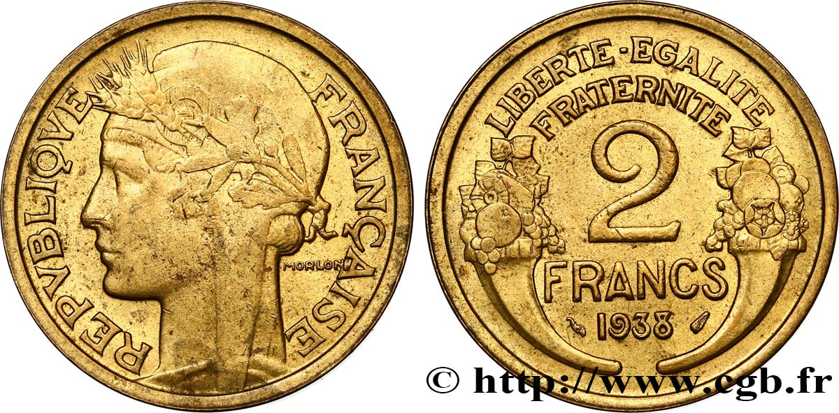 2 francs Morlon 1938  F.268/11 TTB52 