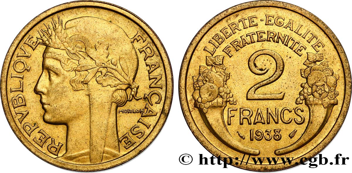 2 francs Morlon 1938  F.268/11 SUP55 