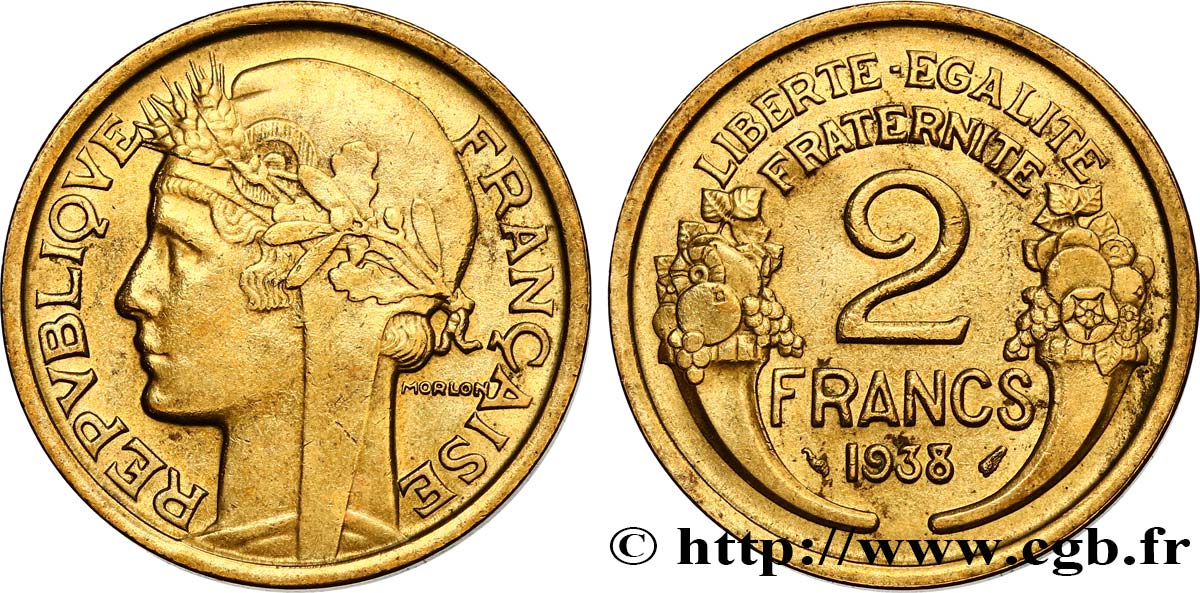 2 francs Morlon 1938  F.268/11 SUP 