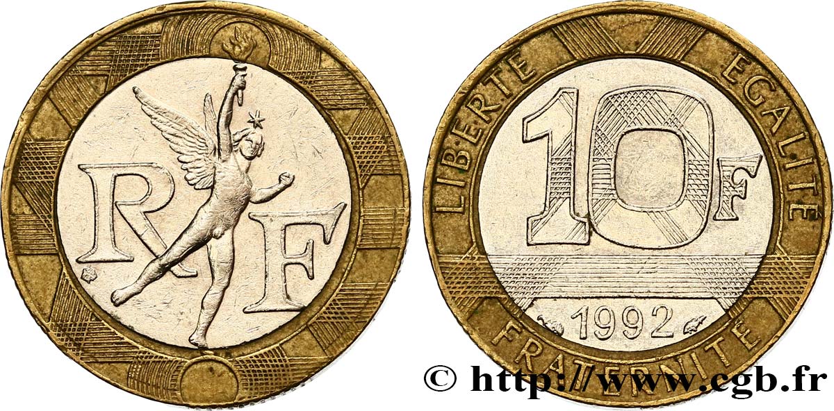 10 francs Génie de la Bastille 1992 Pessac F.375/8 TTB45 