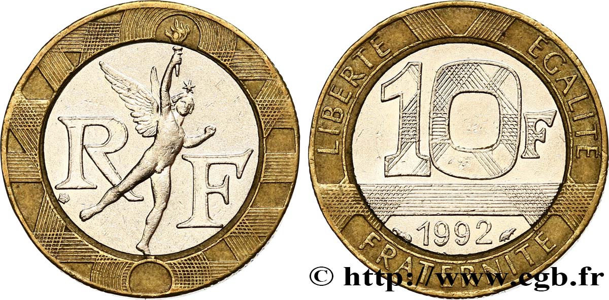 10 francs Génie de la Bastille 1992 Pessac F.375/8 MBC50 