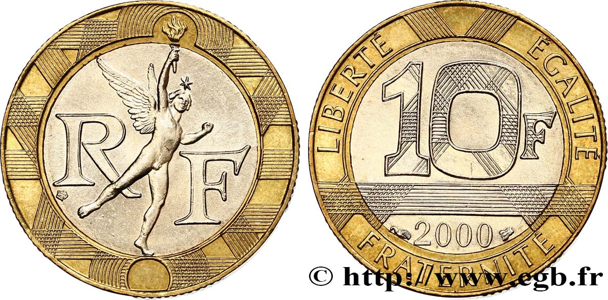 10 francs Génie de la Bastille 2000 Pessac F.375/17 EBC62 