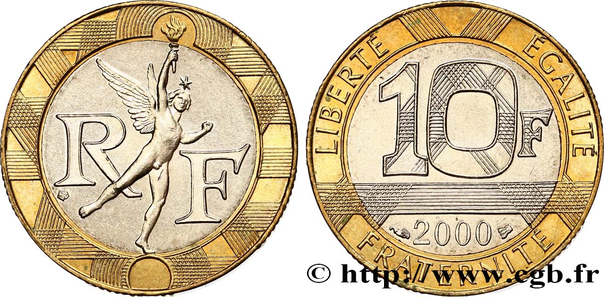 10 francs Génie de la Bastille 2000 Pessac F.375/17 SC63 