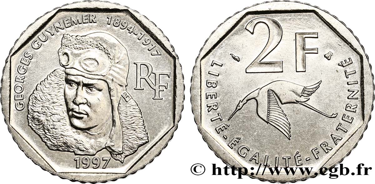 2 francs Georges Guynemer 1997  F.275/2 EBC60 