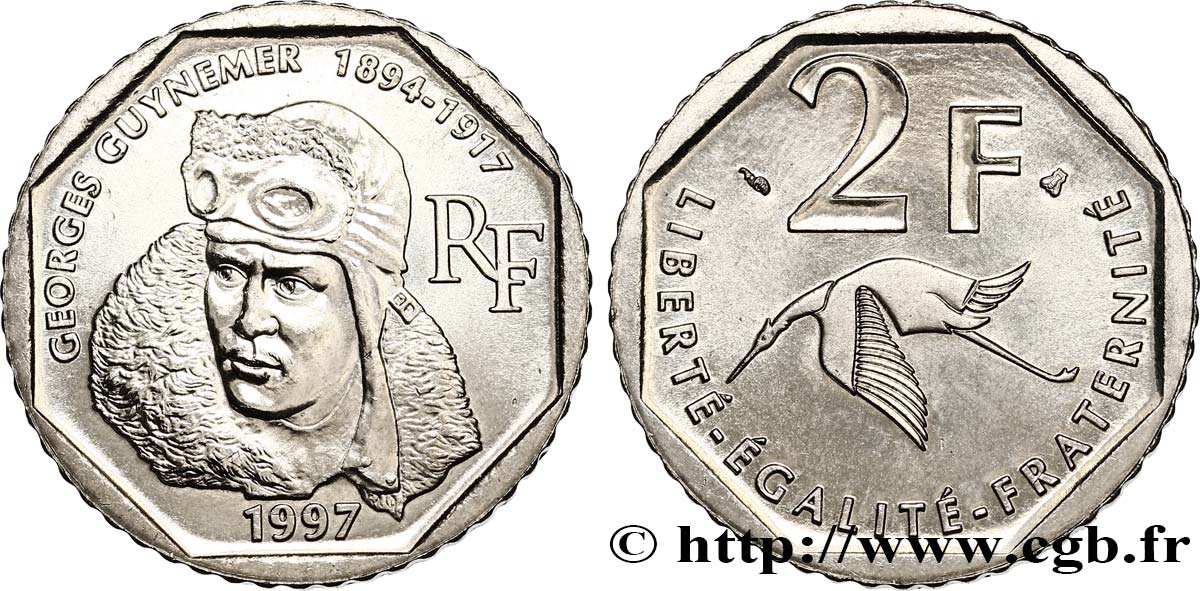 2 francs Georges Guynemer 1997  F.275/2 fST63 