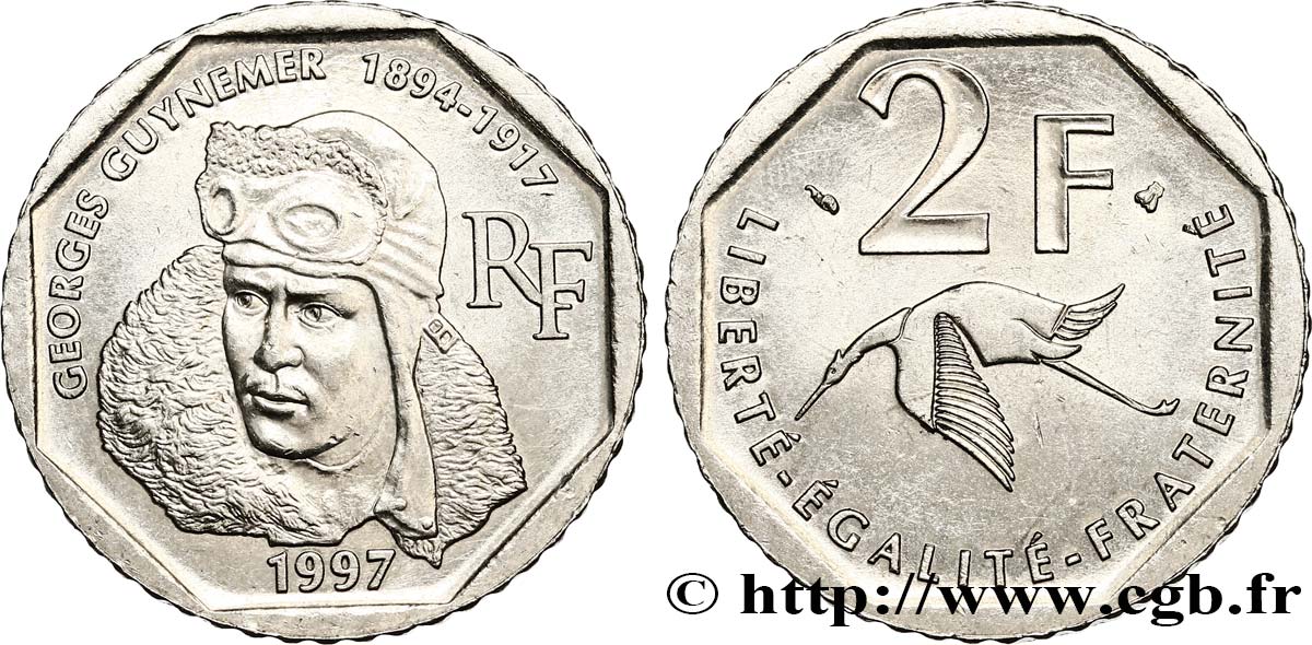 2 francs Georges Guynemer 1997  F.275/2 SS52 