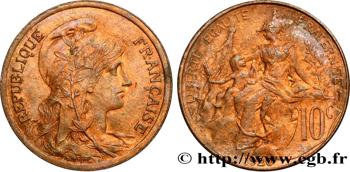 10 centimes Daniel-Dupuis 1920  F.136/29 AU58 