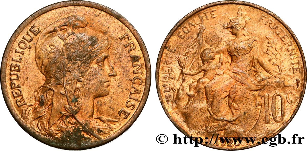 10 centimes Daniel-Dupuis 1920  F.136/29 EBC 