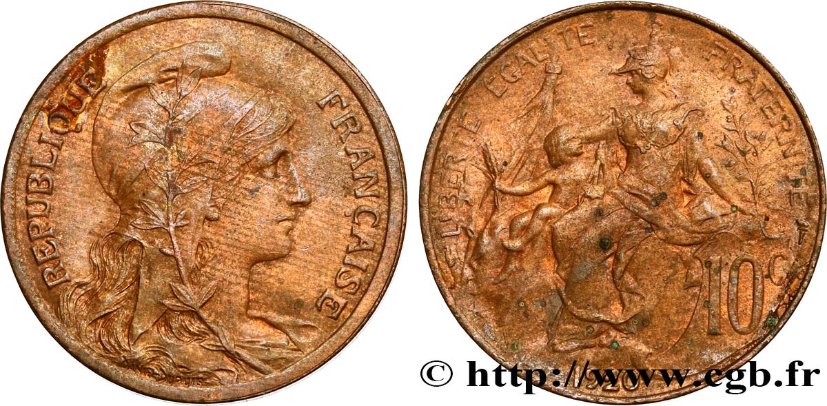 10 centimes Daniel-Dupuis 1920  F.136/29 MBC+ 