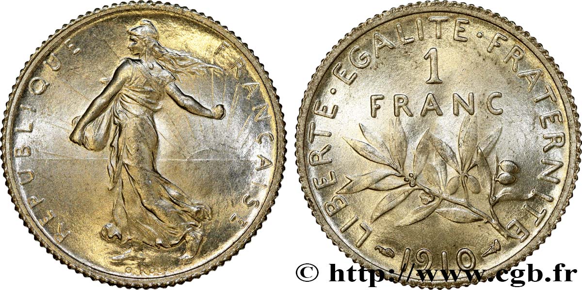 1 franc Semeuse 1910 Paris F.217/15 SC63 