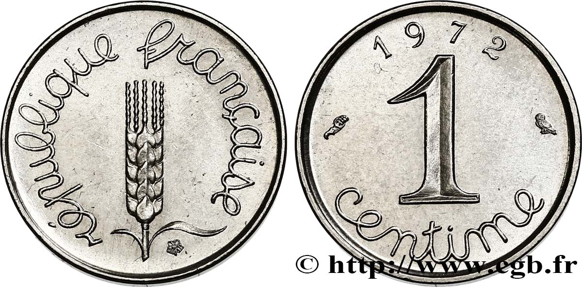 1 centime Épi 1972 Paris F.106/22 EBC58 