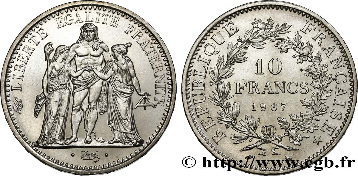 10 francs Hercule 1967  F.364/5 AU 