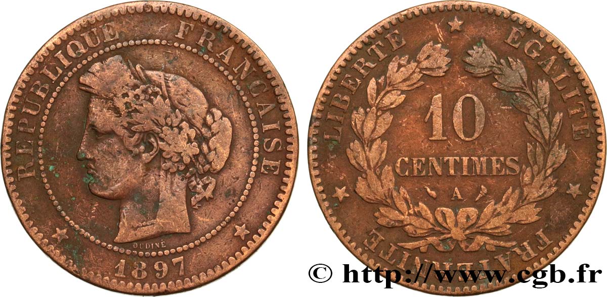 10 centimes Cérès 1897 Paris F.135/44 BC 