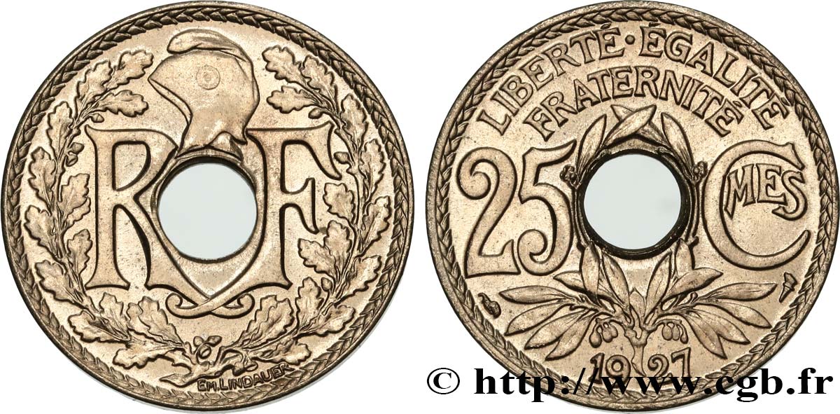 25 centimes Lindauer 1927  F.171/11 fST63 