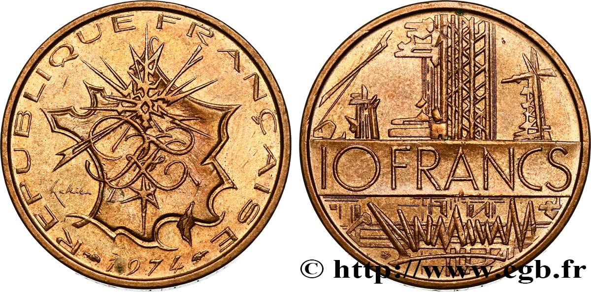10 francs Mathieu 1974 Pessac F.365/2 EBC58 