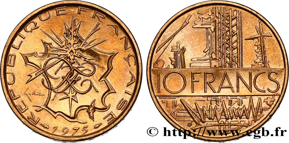 10 francs Mathieu 1975 Pessac F.365/3 EBC62 
