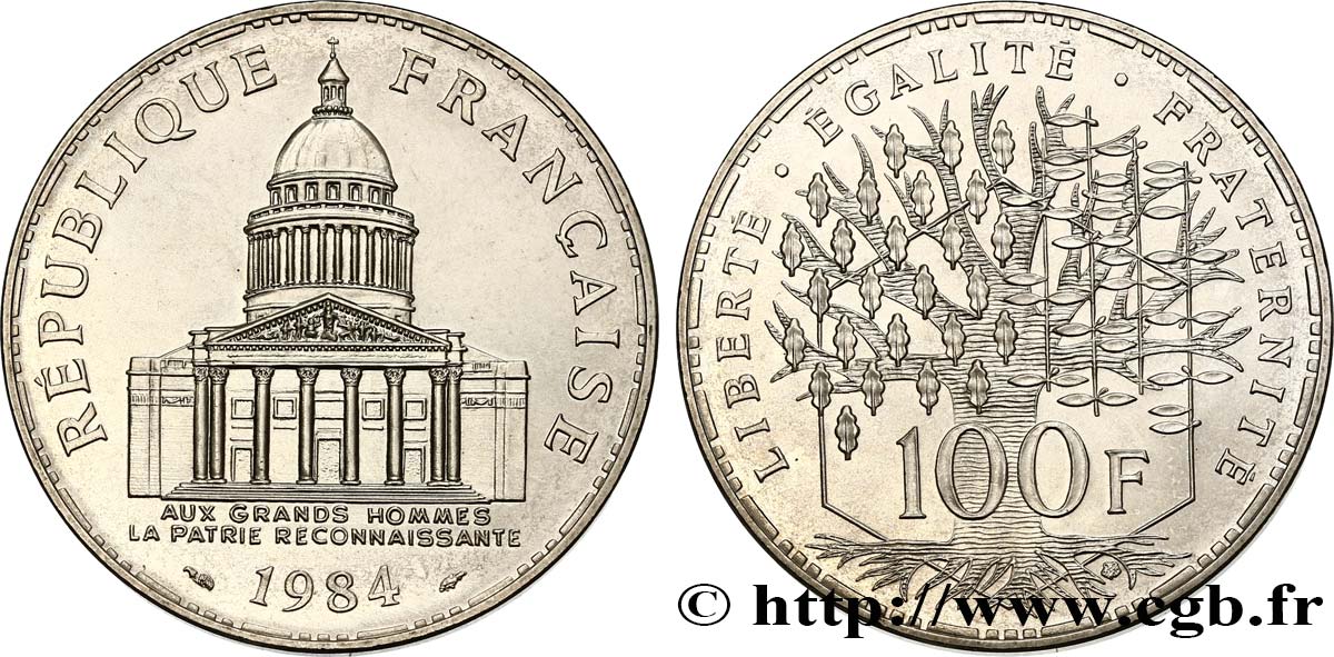 100 francs Panthéon 1984  F.451/4 SUP62 
