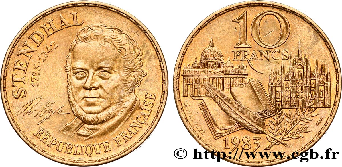 10 francs Stendhal 1983  F.368/2 AU50 